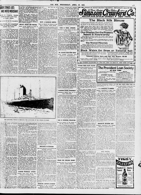 The Sun du 17/04/1912